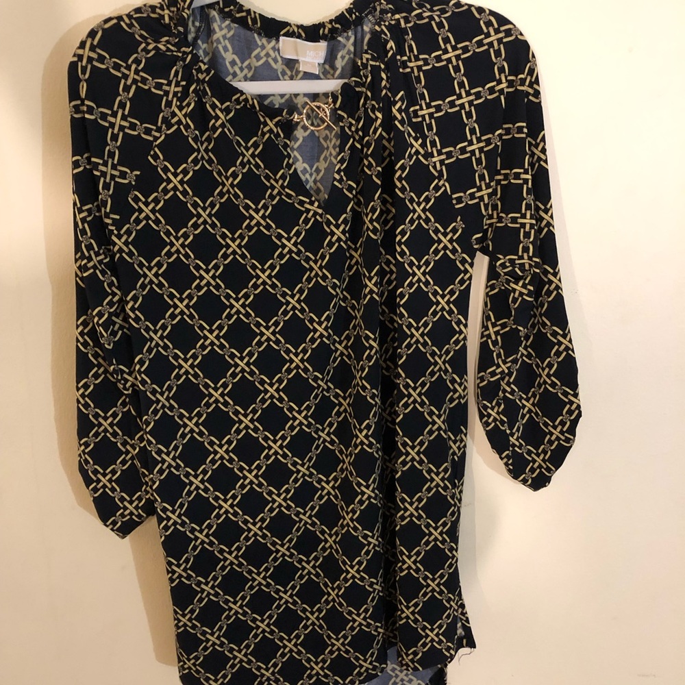 loose stand collard Short/long sleeve tunic top